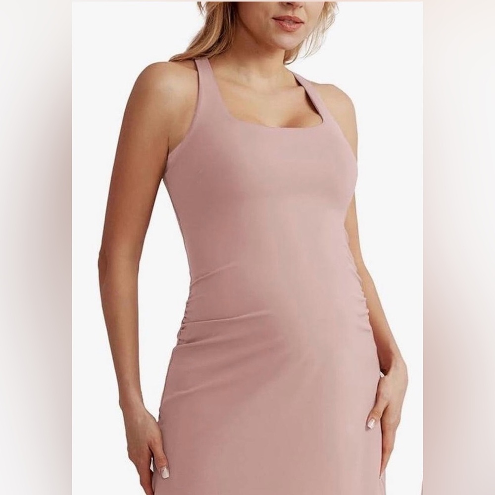 Size M Dusty Pink Maacie Maternity Pregnancy Pickleball Tennis Skirt